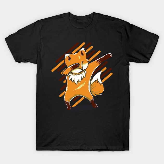 Funny dabbing fox shirt - birthday gift for women men kids T-Shirt by Pummli